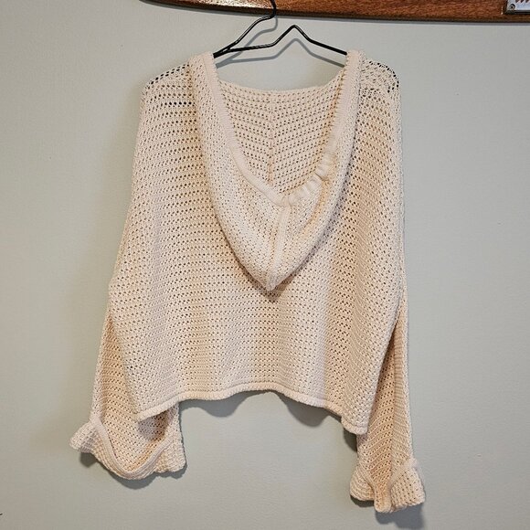 Women’s POL Cream Knit Hoodie in Perfect Condition, Small - Picture 4 of 11